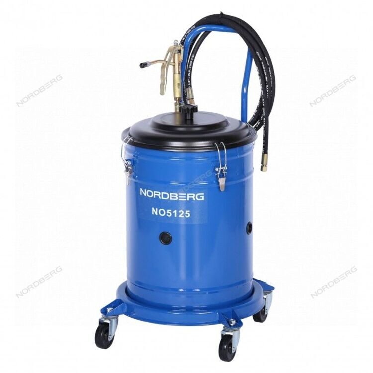 Установка электрическая для раздачи густой смазки с баком, 25 л NORDBERG NO5125