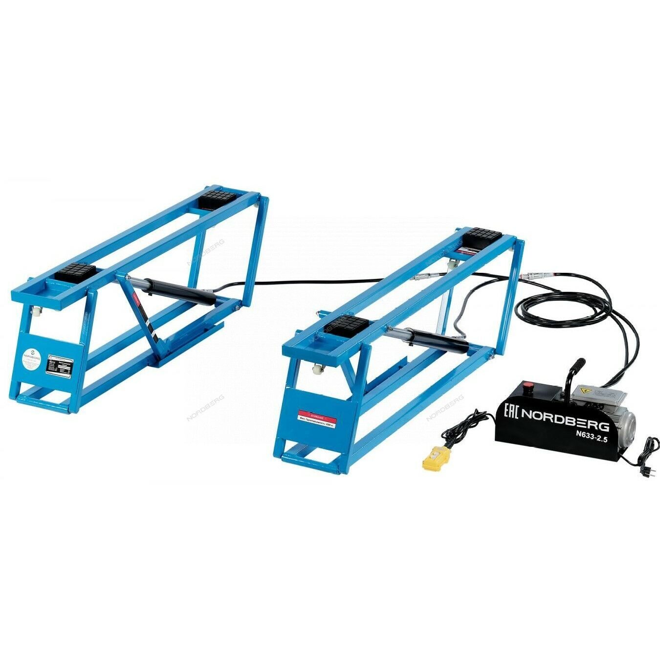 Подъемник ножничный 2,5т, портативный, мобильный 220В NORDBERG N633-2,5