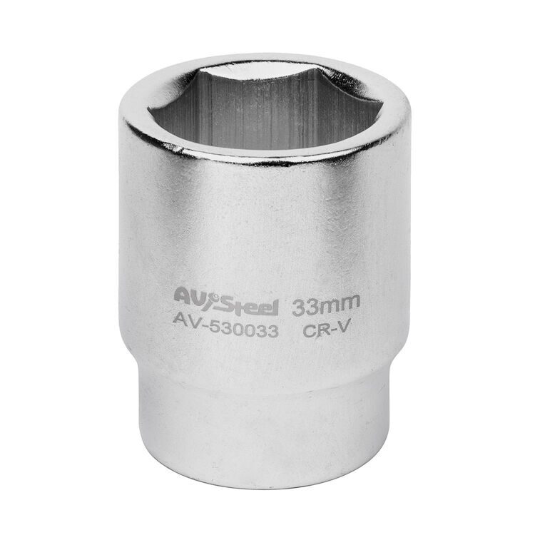 Головка 3/4" шестигранная 33мм "AV Steel" AV-530033