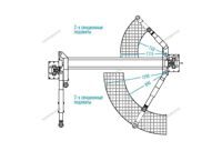 Подъемник двухстоечный 4 т, верхняя синхронизация, 220 В
